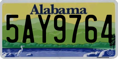 AL license plate 5AY9764