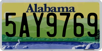 AL license plate 5AY9769