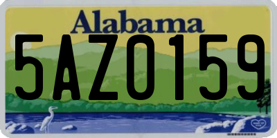 AL license plate 5AZ0159