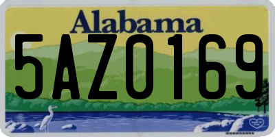AL license plate 5AZ0169