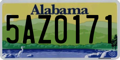 AL license plate 5AZ0171