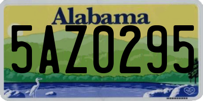 AL license plate 5AZ0295