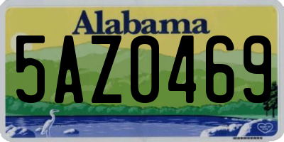 AL license plate 5AZ0469