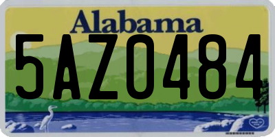 AL license plate 5AZ0484
