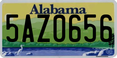 AL license plate 5AZ0656