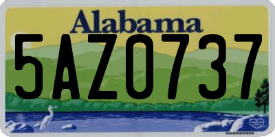 AL license plate 5AZ0737