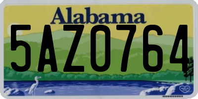 AL license plate 5AZ0764