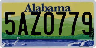 AL license plate 5AZ0779