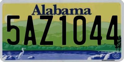 AL license plate 5AZ1044