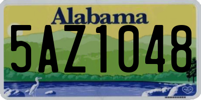 AL license plate 5AZ1048