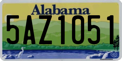 AL license plate 5AZ1051
