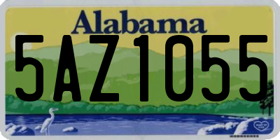 AL license plate 5AZ1055