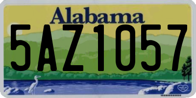 AL license plate 5AZ1057