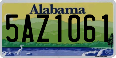 AL license plate 5AZ1061