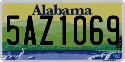 AL license plate 5AZ1069