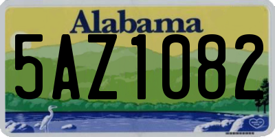 AL license plate 5AZ1082