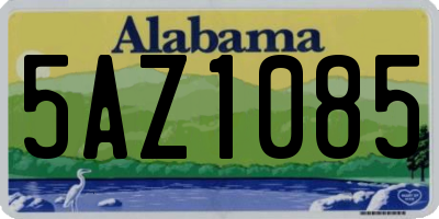 AL license plate 5AZ1085