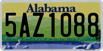 AL license plate 5AZ1088