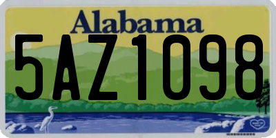 AL license plate 5AZ1098