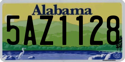 AL license plate 5AZ1128