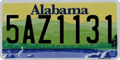 AL license plate 5AZ1131