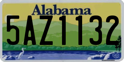 AL license plate 5AZ1132