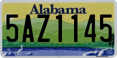 AL license plate 5AZ1145