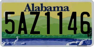 AL license plate 5AZ1146