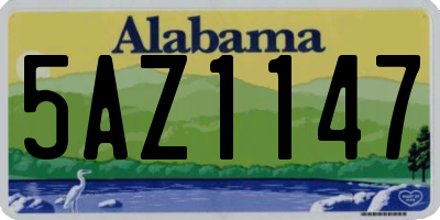 AL license plate 5AZ1147