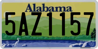 AL license plate 5AZ1157