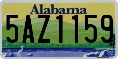 AL license plate 5AZ1159