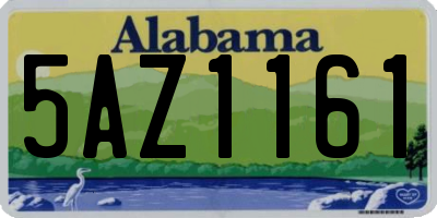 AL license plate 5AZ1161