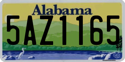 AL license plate 5AZ1165
