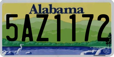AL license plate 5AZ1172