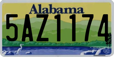 AL license plate 5AZ1174