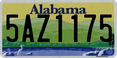 AL license plate 5AZ1175
