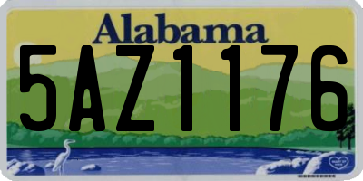 AL license plate 5AZ1176