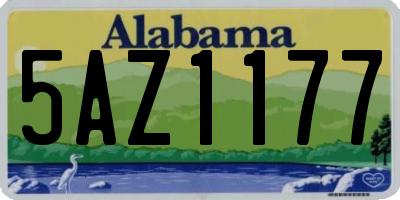 AL license plate 5AZ1177