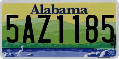 AL license plate 5AZ1185