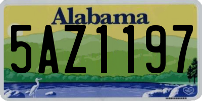 AL license plate 5AZ1197