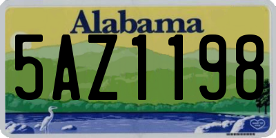 AL license plate 5AZ1198