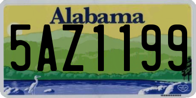 AL license plate 5AZ1199