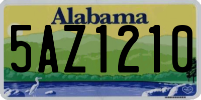 AL license plate 5AZ1210