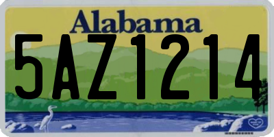 AL license plate 5AZ1214