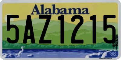 AL license plate 5AZ1215