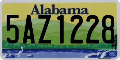 AL license plate 5AZ1228