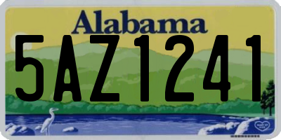 AL license plate 5AZ1241