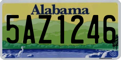 AL license plate 5AZ1246