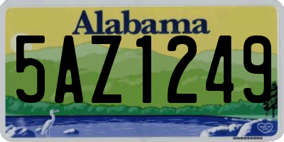 AL license plate 5AZ1249