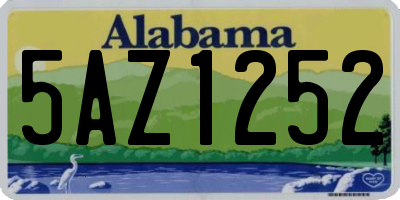 AL license plate 5AZ1252